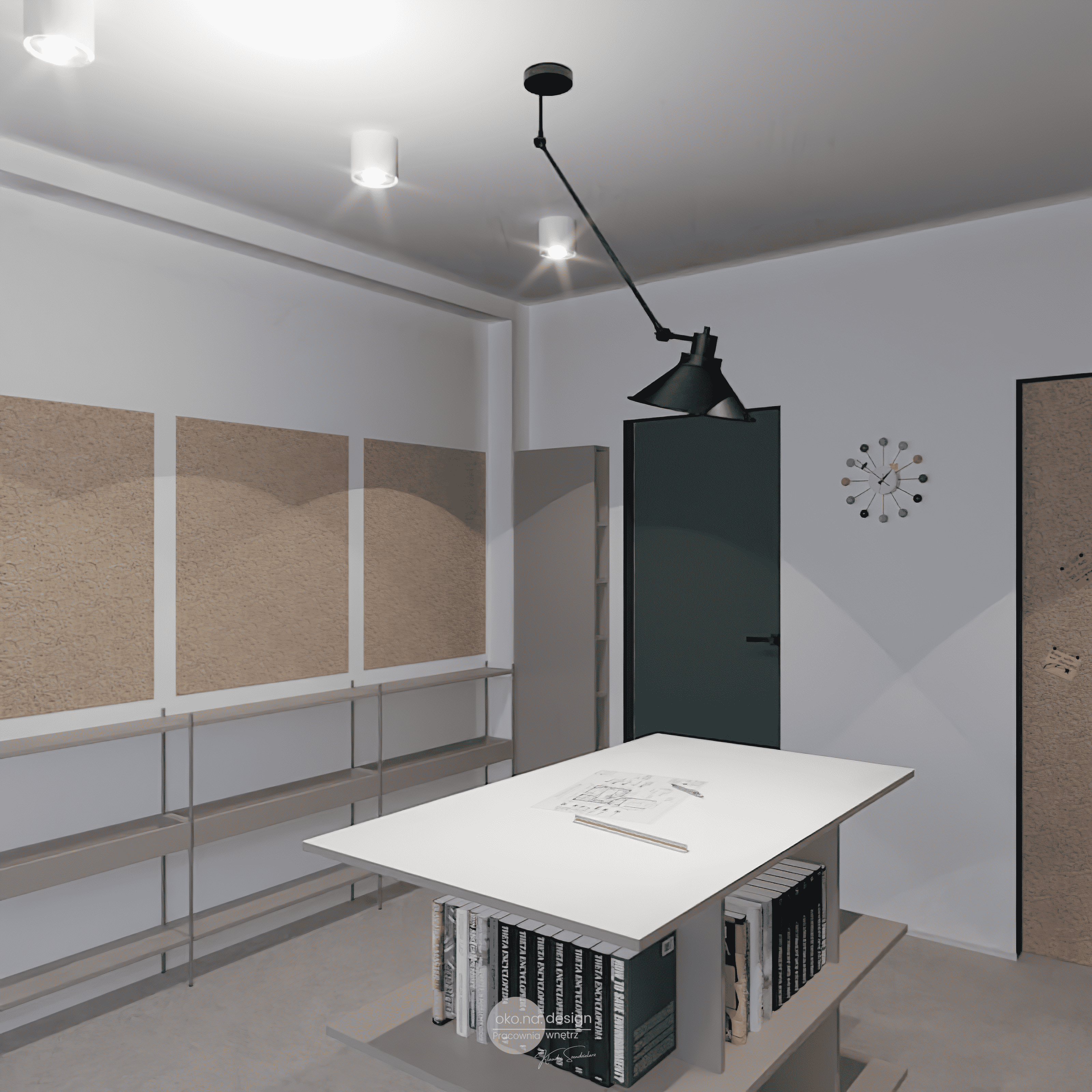 domowe biuro-Pracownia-wnętrz-oko.na.design, projektantka wnętrz kraków, projektanci wnętrz kraków,