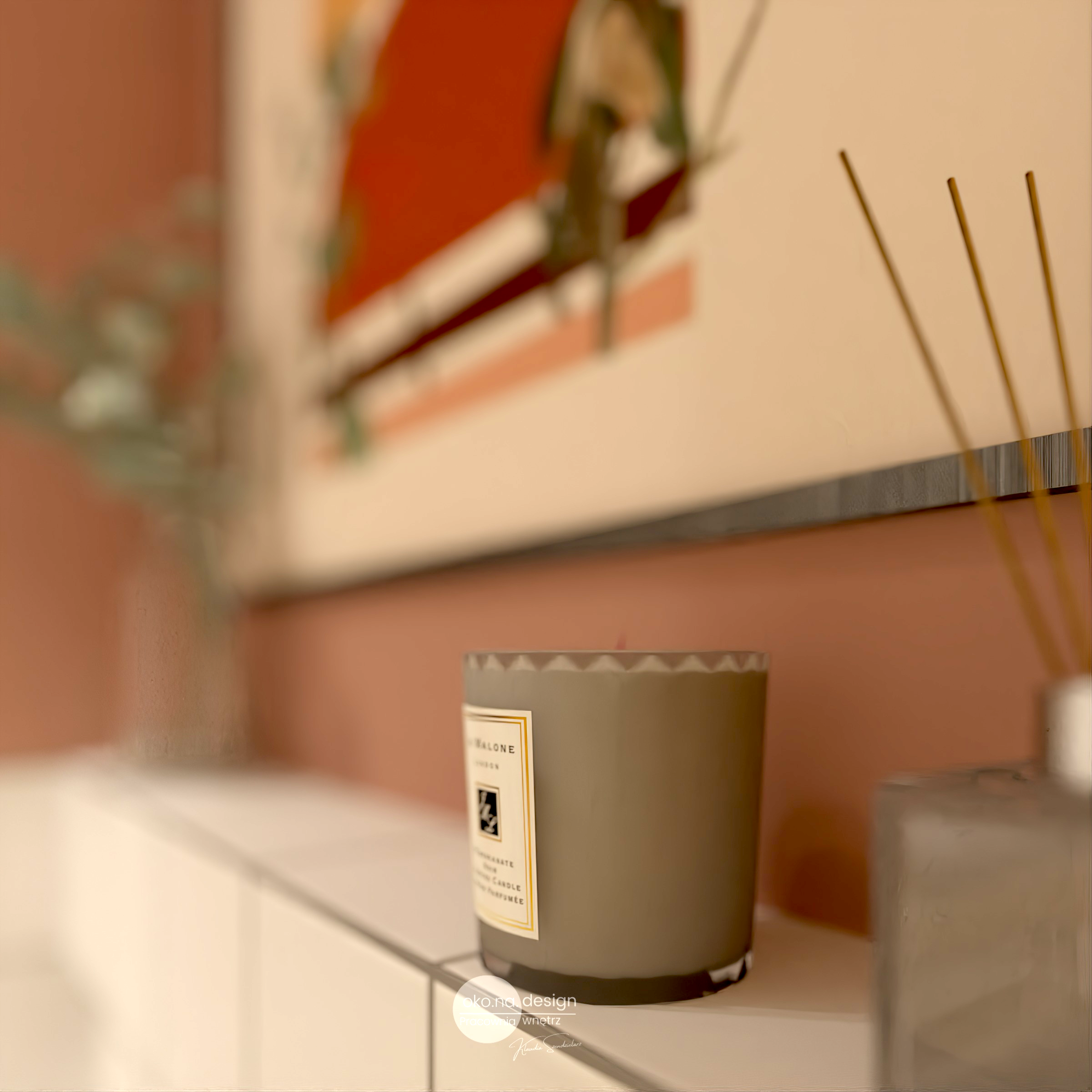 mieszkanie w bloku, Pracownia wnętrz oko.na.design, projektantka wnętrz kraków, łazienka retro