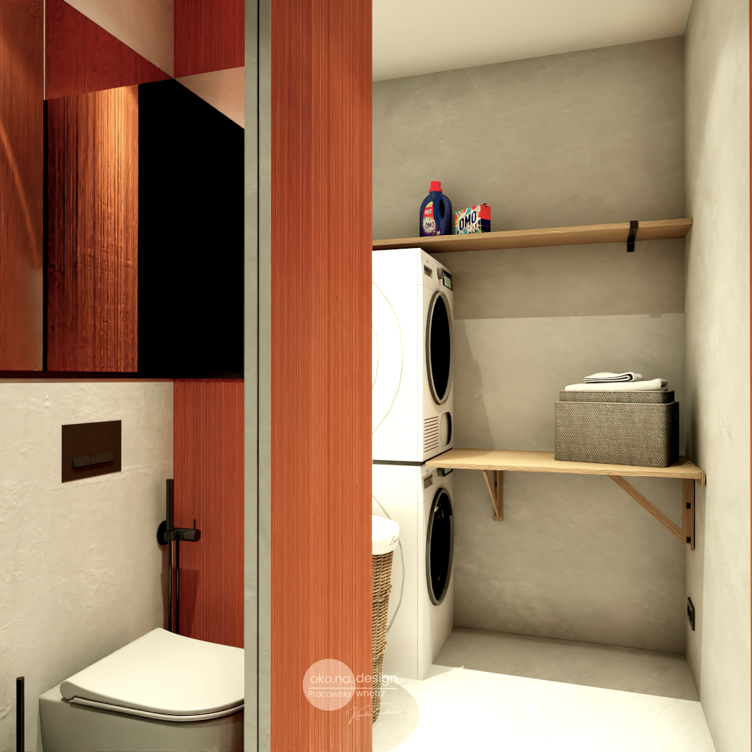 Łazienka-parter-pralnia-oko-na-design, Pracownia wnętrz oko.na.design, projektantka wnętrz kraków,