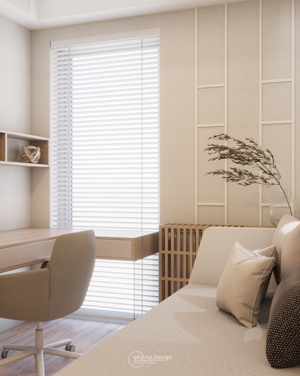 Pokoj_boho_japandi_pracownia_wnetrz_oko_na_design
